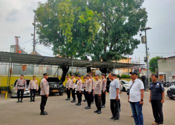 Apel Pengamanan Bakti Sosial BNPP RI, Polsek Johar Baru Siagakan Personel