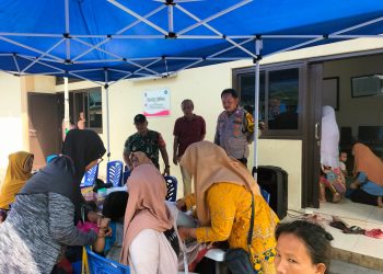 Warga Utan Panjang Antusias Ikuti Posyandu Balita dan Lansia, Polisi Turut Monitoring