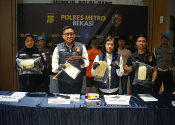 Komplotan Spesialis Maling Motor Beat Ditangkap Beserta BB Celurit oleh Polisi Bekasi