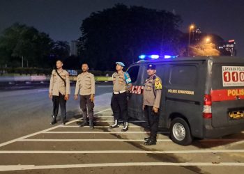 Polsek Kemayoran Gelar Patroli Dini Hari, Antisipasi Kriminalitas Jalanan