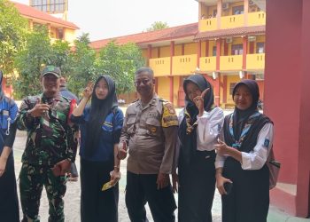 Sinergitas TNI-Polri Melaksanakan Kunjungan SMK Karya Bahaba Mandiri Bekasi Kota