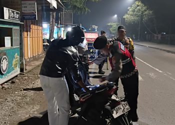 Polsek Cikarang Timur Gelar Operasi Kejahatan Jalanan, Amankan Satu Unit Kendaraan Tanpa STNK