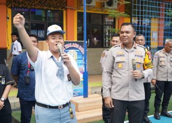 Wakapolres Metro Jakut Ajak Pelajar SMK Walang Jaya Jadi Generasi Tangguh, Jauhi Tawuran dan Narkoba