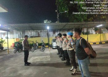 Apel Cipta Kondisi, Polsek Johar Baru Siagakan Patroli Antisipasi Guantibmas