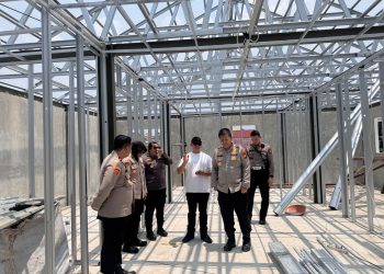 Tinjau Lokasi SPPG, Kapolres Metro Bekasi Kota dan Dirpolairud Cek Progres Pembangunan Fasilitas Gizi di Pekayon