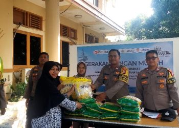 Polsek Kemayoran Salurkan 5 Ton Beras Murah, Bantu Ringankan Beban Warga