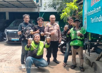Pelayanan Penggalangan Ojol Pondok Labu, Wujud Kepedulian Polri terhadap Mitra Jalanan