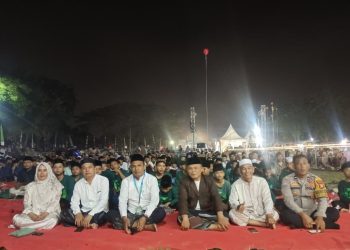 Bhabinkamtibmas Hadiri Maulid Nabi dan Santunan Anak Yatim di Cilangkara, Sampaikan Imbauan Kamtibmas