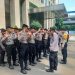 Kapolsek Metro Menteng Pimpin Apel Pengamanan Antisipasi Unras Solidaritas Palestina dan Yaman di Kantor PBB