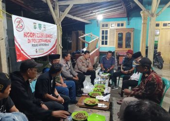 Ngopi Kamtibmas di Desa Satriajaya, Polsek Tambun Bahas Antisipasi Tawuran hingga Curanmor