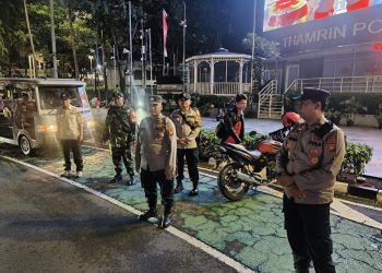 Tiga Pilar Menteng Sinergi Patroli di Kawasan Bundaran HI, Wujudkan Jakarta Aman dan Kondusif