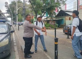 Polsek Cempaka Putih Gelar Patroli Antisipasi Tawuran Saat Bubaran Sekolah