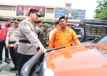 Polres Pelabuhan Tanjung Priok Gelar Apel Kesiapsiagaan Penanggulangan Bencana Alam