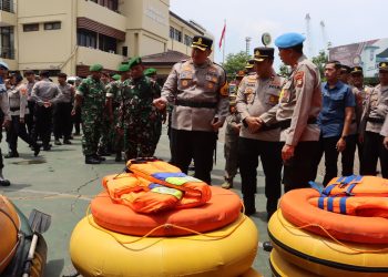Polres Pelabuhan Tanjung Priok Gelar Apel Kesiapsiagaan Penanggulangan Bencana Alam