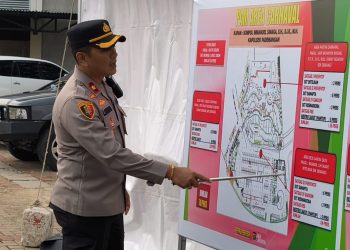 110 Personel Polres Metro Jakarta Utara Gelar TWG dan Apel Pengamanan Hari Kedua Konser Scream Or Dance 2025 di Ancol