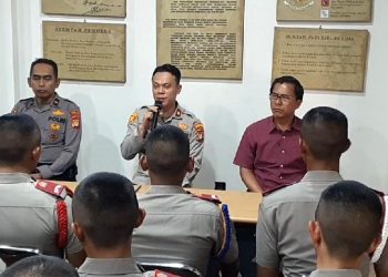 Wakapolsek Metro Penjaringan Tekankan Profesionalisme dan Integritas kepada Siswa Latja SPN Lido