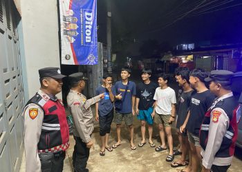 Polsek Setu Gelar Patroli Mobile Biru untuk Jaga Stabilitas Kamtibmas di Wilayah Setu