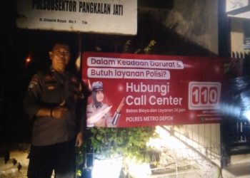 Polsek Cinere Melaksanakan Sosialisasi Layanan Polisi 110 di Wilayah Cinere