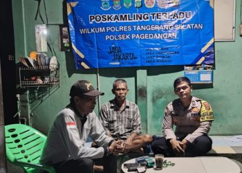 Bhabinkamtibmas Desa Pagedangan Asistensi Pos Kamling, Dorong Keaktifan Ronda Warga