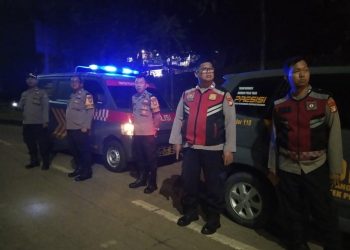 Perbatasan Dini Hari, Polsek Pondok Aren Intensifkan Patroli Crossing Cegah Guankamtibmas