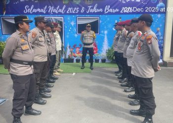 Polsek Cilincing Siagakan Pos Pam Tanah Merdeka Jelang Natal 2025 dan Tahun Baru 2026J