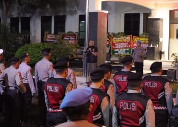 Kapolres Metro Bekasi Pimpin Apel Patroli Skala Besar dan KRYD, Antisipasi Gangguan Kamtibmas Saat Libur Panjang