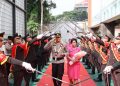 Disambut Pedang Pora, Kombes Pol Wisnu Wardana Resmi Jabat Kapolresta Bandara Soetta