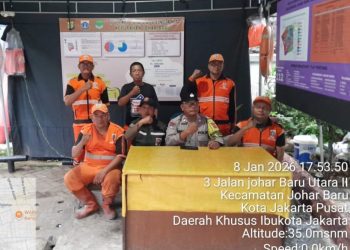 Sinergi Polisi, Satpol PP, dan PPSU Jaga Kondusivitas Johar Baru