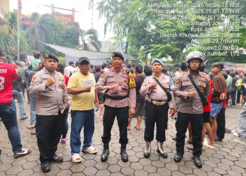 Polsek Johar Baru Amankan Nobar Persija vs Persib, Situasi Kondusif
