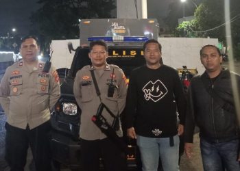 Cegah Tawuran Warga, Personil Polsek Menteng Perketat Patroli Malam di Perbatasan Manggarai–Tambak