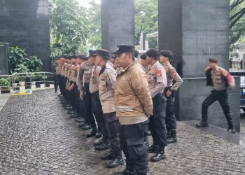 Polri Pastikan Sidang Aman dan Tertib, Apel Pengamanan Digelar di PN Jakarta Pusat