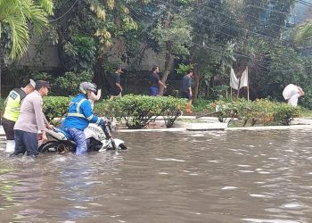 Polres Pelabuhan Tanjung Priok, Siaga Hadapi Genangan Air Dampak Hujan Lebat
