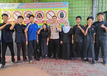 CETAR di SMK Pustek, Bhabinkamtibmas Ajak Pelajar Menjadi Siswa Yang Berprestasi