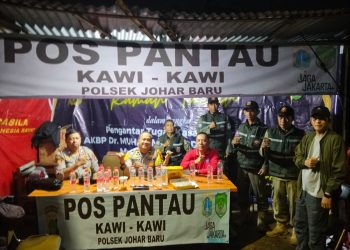 Pos Pantau Malam hingga Pagi Hari, Polisi Siaga di Perbatasan Johar Baru–Paseban Jaga Rasa Aman Warga