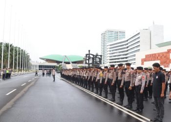 685 Personel Gabungan Layani Aksi Unjuk Rasa KSPI di DPR/MPR RI