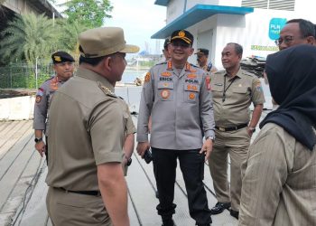 Kapolres dan Wali Kota Jakarta Utara Cek Kesiapan Pompa Ancol Sentiong