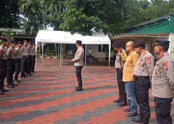 Jelang Aksi Massa, Polri Laksanakan Apel Pelayanan di Gedung DPR RI