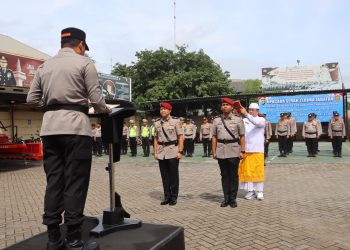 Polres Priok Gelar Upacara Serah Terima Jabatan Kasatreskrim