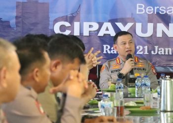 Kapolres Jakpus Silaturahmi dengan OKP Cipayung Plus