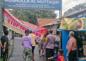 Pastikan Keselamatan Warga Pasca Hujan Deras, Polsek Rawalumbu Pantau Titik Genangan di Bekasi Jaya