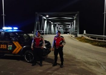 Persempit Ruang Gerak Pelaku Kejahatan, Patroli Biru Polsek Muara Gembong Sisir Titik Rawan