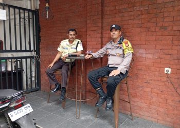 Bhabinkamtibmas Kwitang Lakukan Patroli Dialogis di Museum Sumpah Pemuda