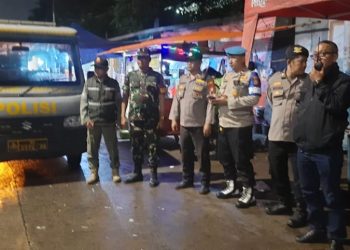 Sinergi Tiga Pilar Jaga Perbatasan Kwitang–Kalipasir, Situasi Menteng Tetap Kondusif