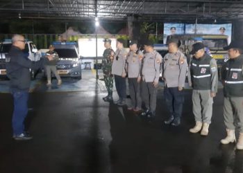 Polsek Metro Menteng Gelar Apel Patroli Malam, Sinergi Tiga Pilar Jaga Kondusivitas Wilayah