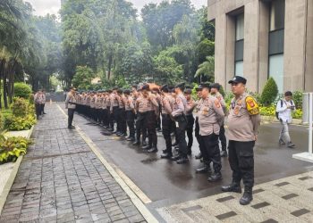 Polsek Metro Menteng Gelar Apel Pasukan, Amankan Aksi Unras di Kantor PBB