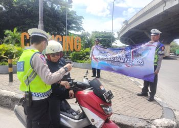 Satlantas Polres Metro Jakarta Utara Sosialisasikan Operasi Keselamatan Jaya 2026 di Cilincing
