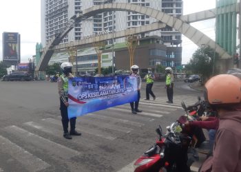 Polsek Medan Satria Gelar Ops Keselamatan Jaya 2026 di TL Harapan Indah