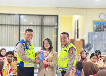 Satlantas Jakpus Edukasi Pelajar SMKN 2 Gambir Lewat Operasi Keselamatan Jaya 2026