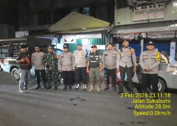 Patroli Tiga Pilar Sisir Perbatasan Menteng–Tenggulun, Polisi Perkuat Cegah Tawuran dan Kerawanan Malam