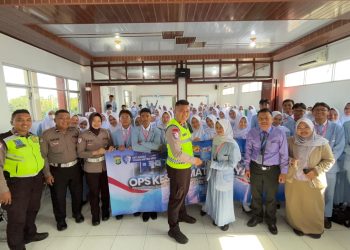 Ops Keselamatan Jaya 2026, Pelajar SMK Farmasi Tangerang Dibekali Edukasi Tertib Berlalu Lintas